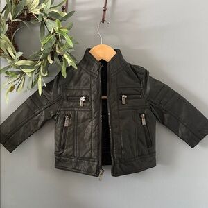 Urban Republic toddlers Black Faux Leather Jacket